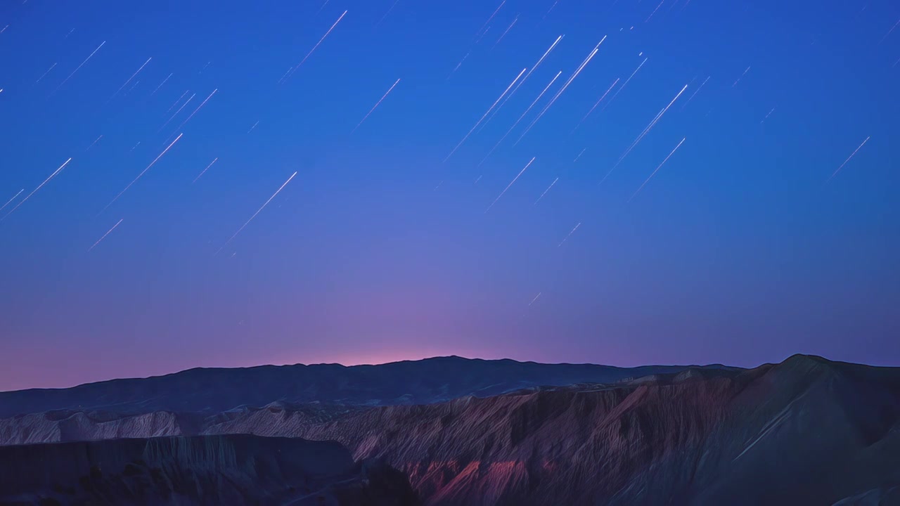 浩瀚星空——安集海大峡谷视频素材