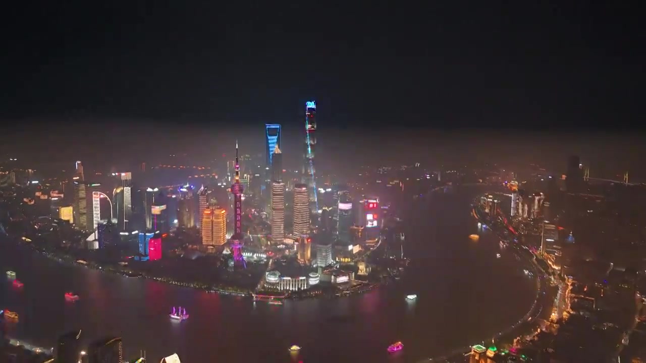 陆家嘴夜景视频下载