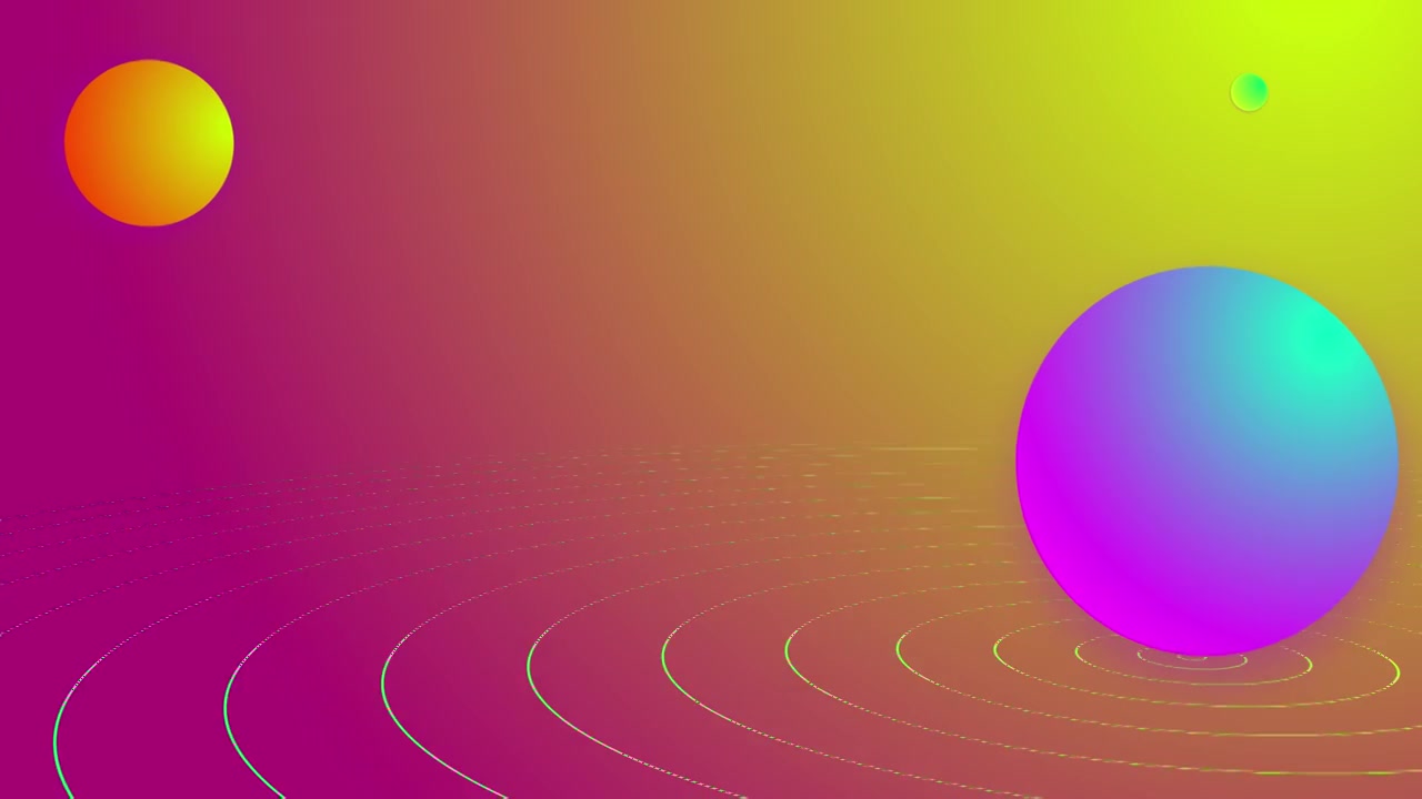 在三维球体空间中飞行视频素材画面3