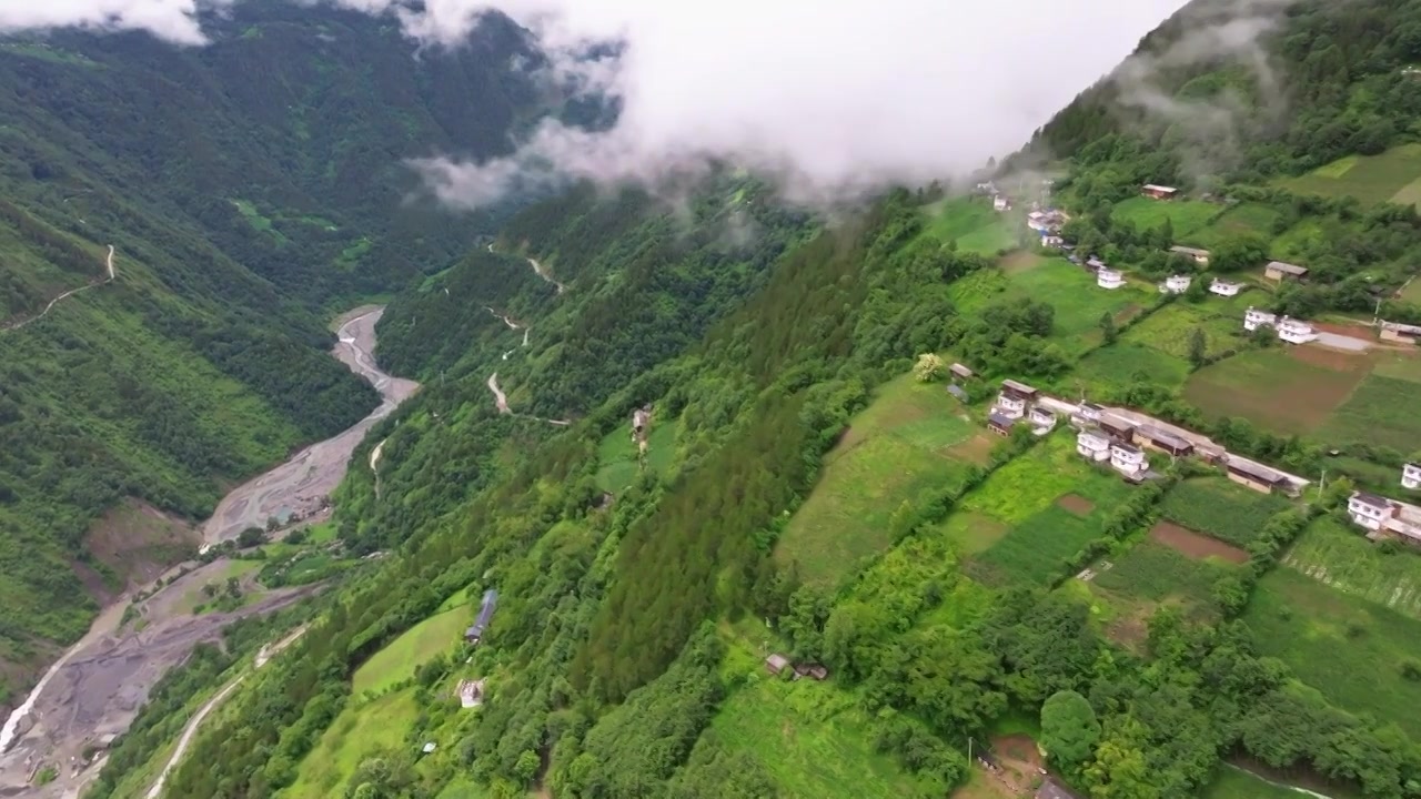 德贡公路 航拍视频素材