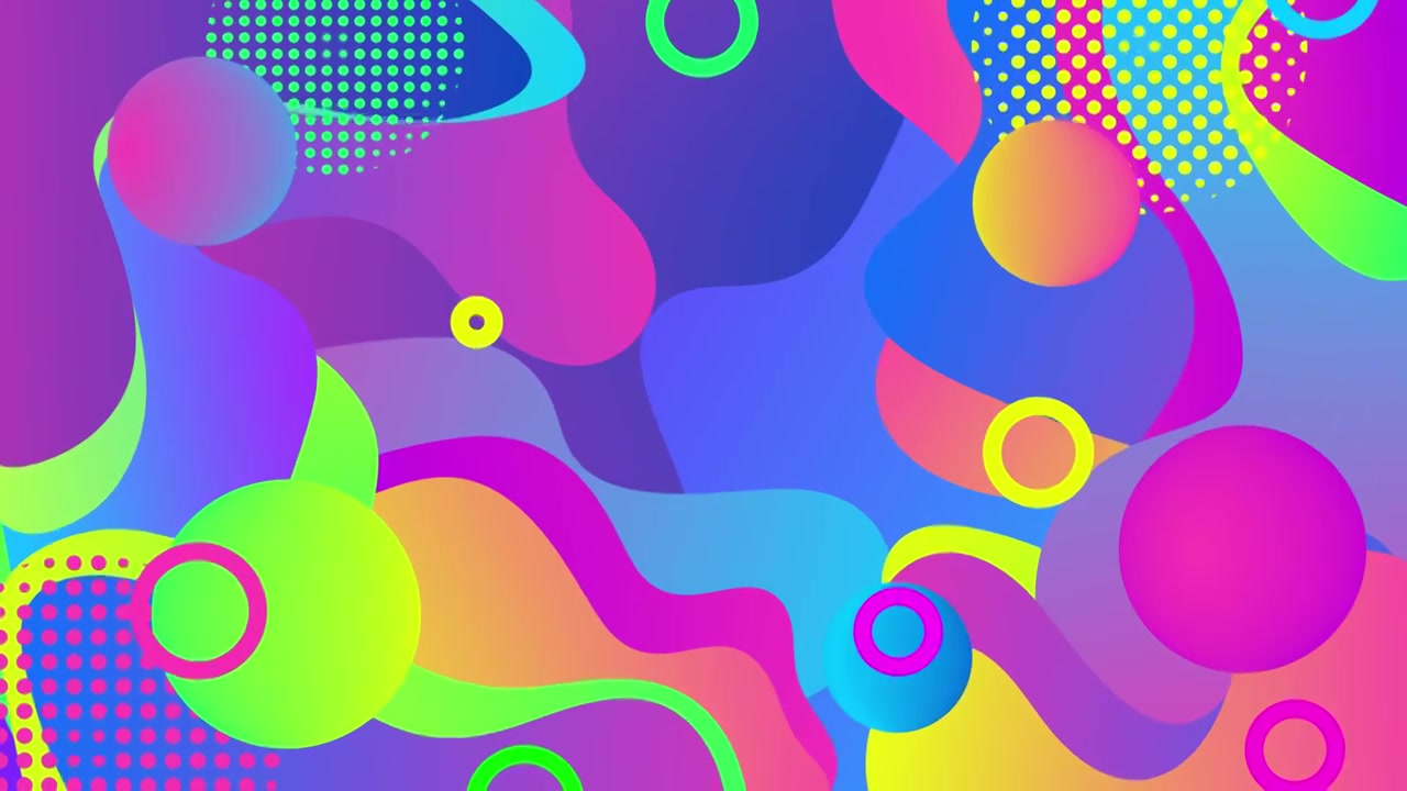 彩色液体背景视频素材画面4