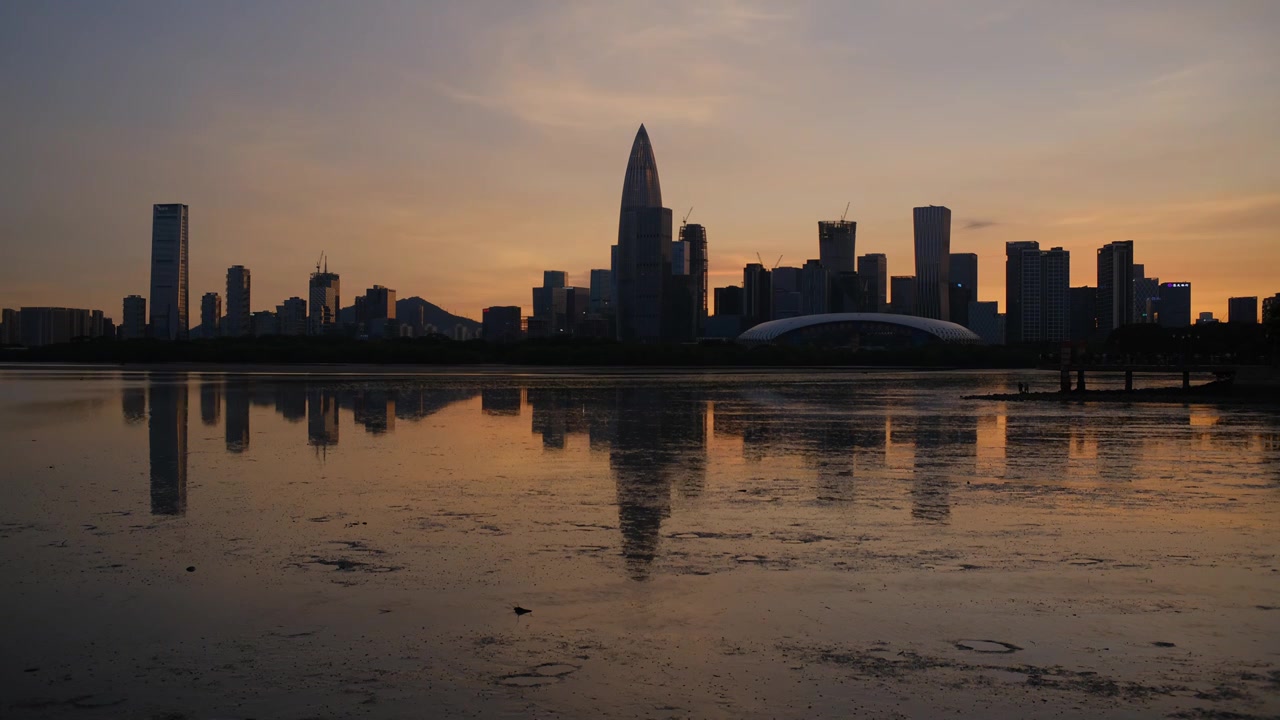 深圳后海CBD——中国华润大厦视频素材