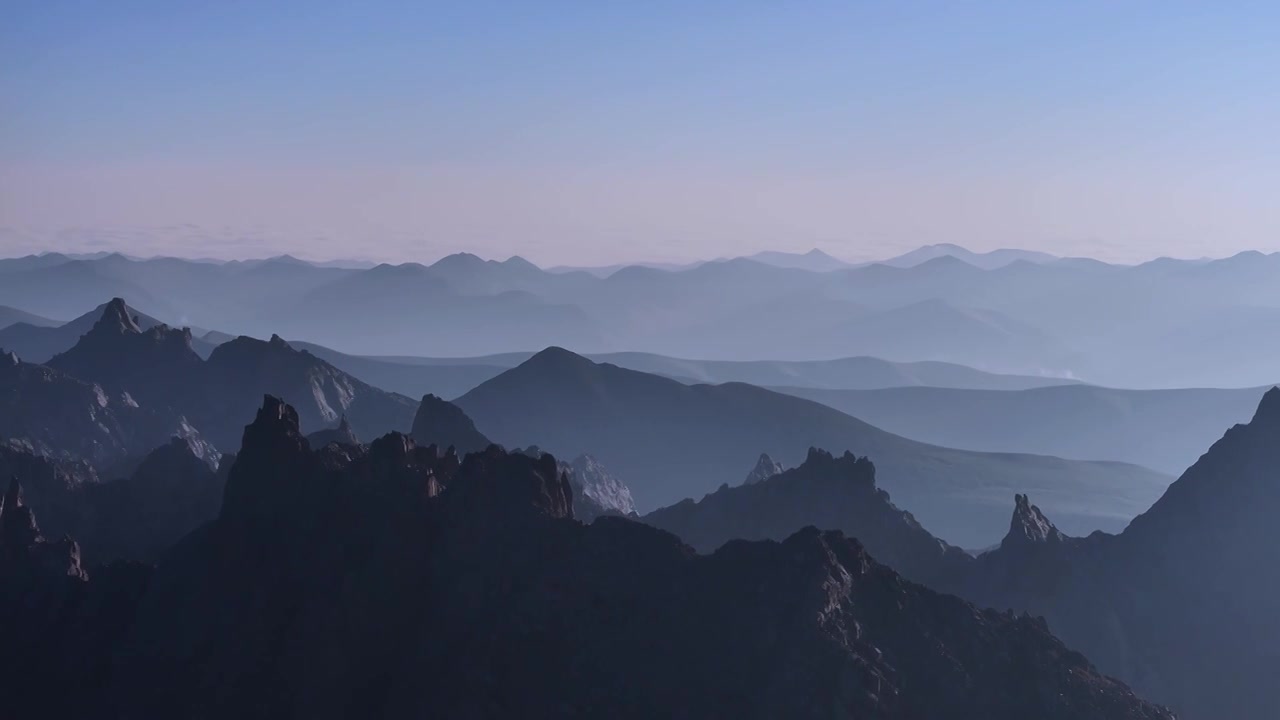 四川阿坝县莲宝叶则景区，自然山脉旅行航拍视频素材