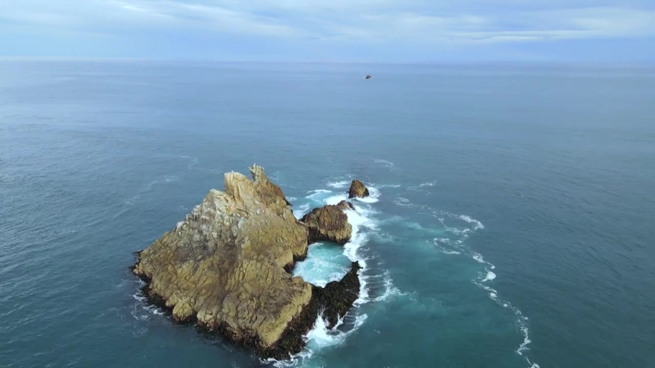 新西兰但尼丁南太平洋大海中的岛屿视频素材