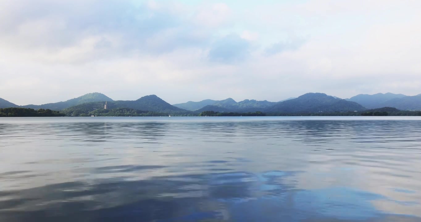 杭州西湖水面美景视频素材