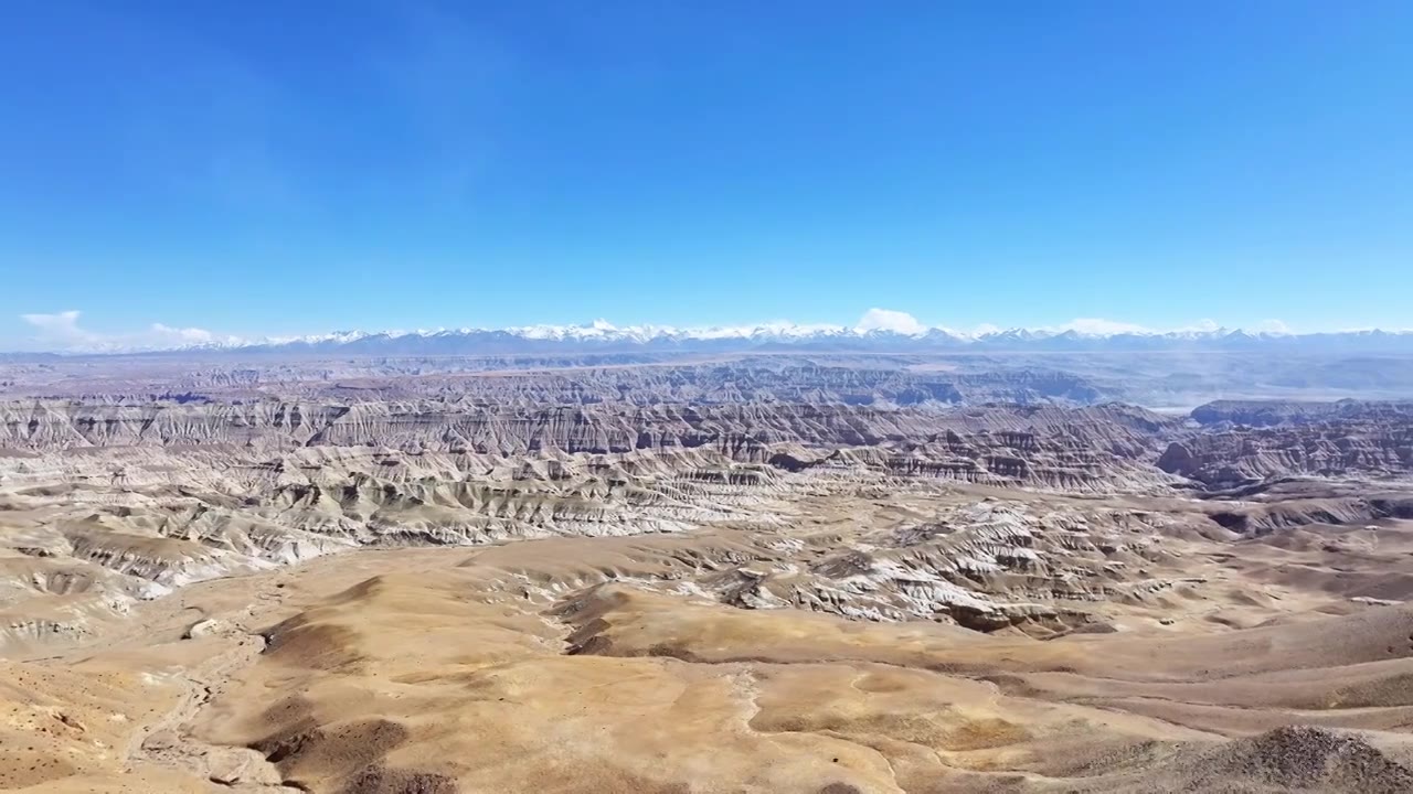 中国西藏阿里地区扎达土林航拍风光视频下载