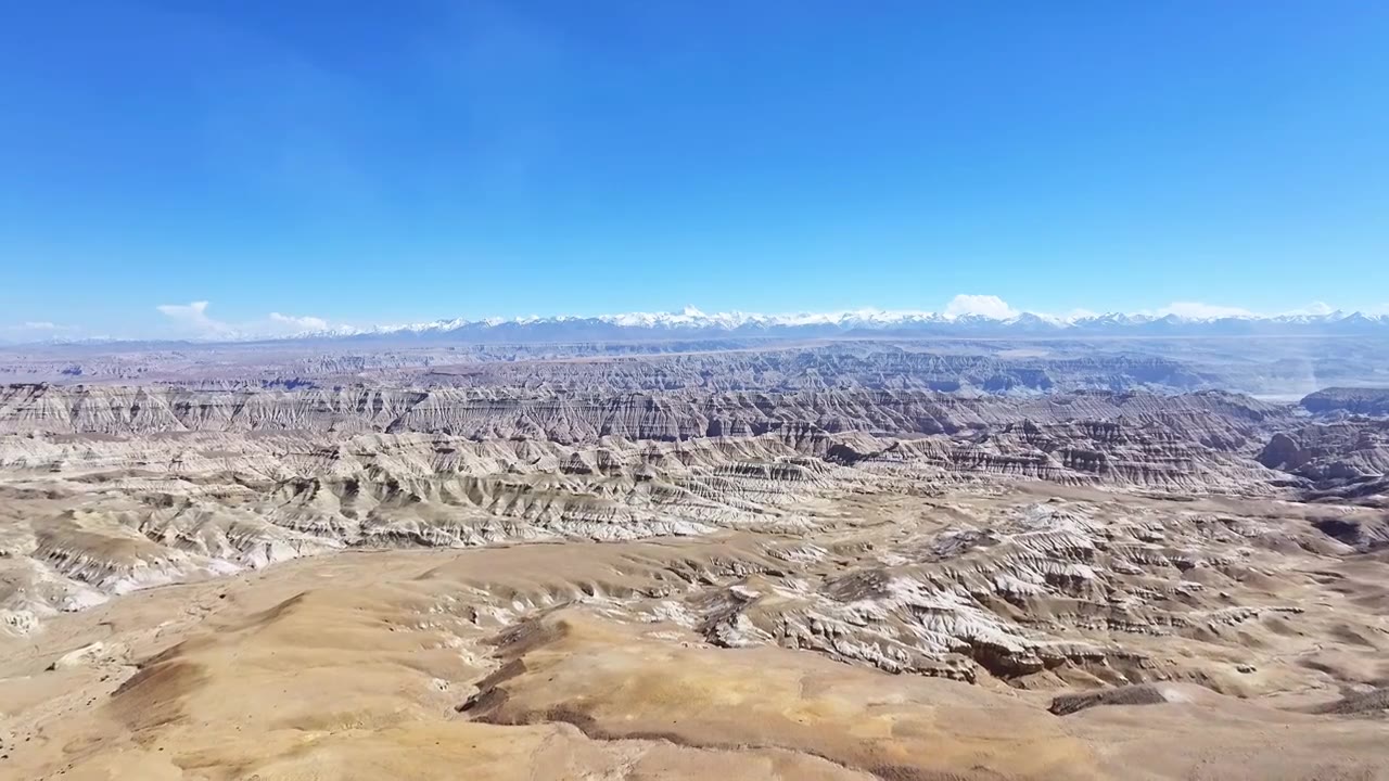 中国西藏阿里地区扎达土林航拍风光视频下载