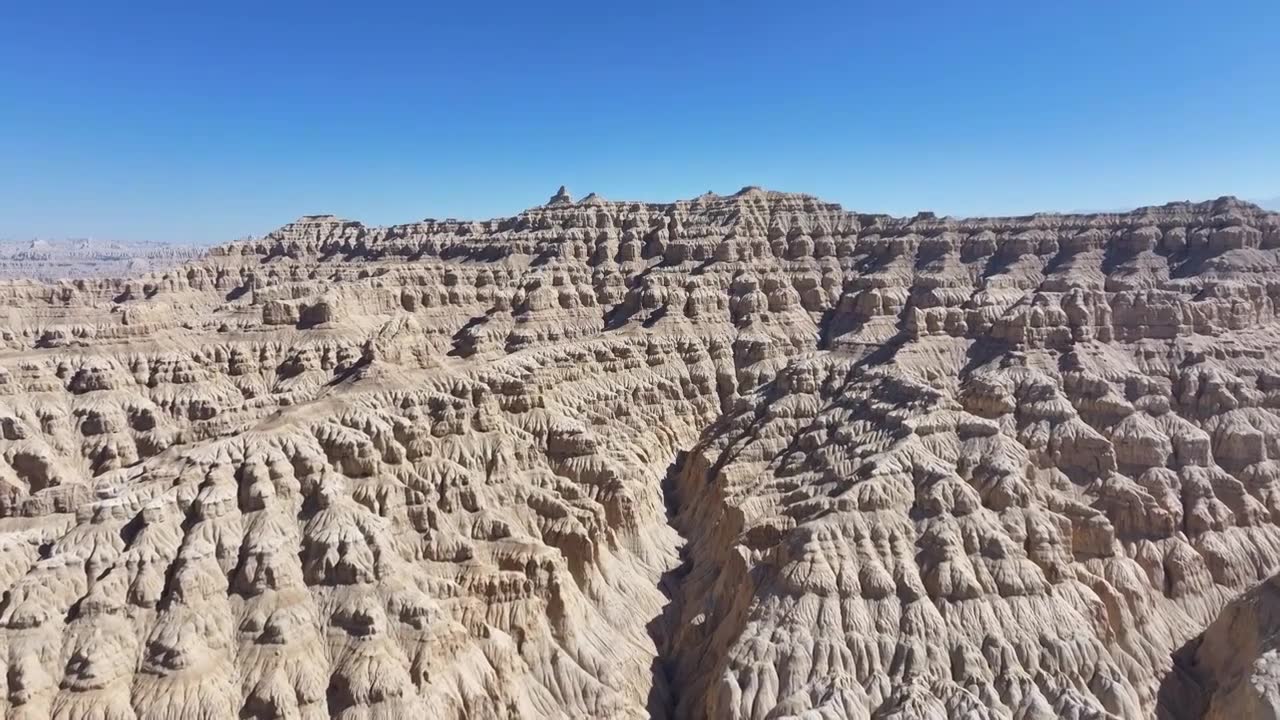 中国西藏阿里地区札达玛朗峡谷土林风光视频下载