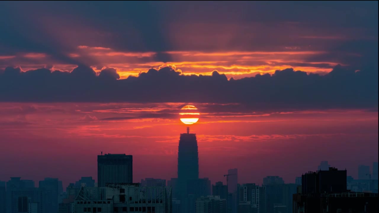 郑州城市风光视频素材