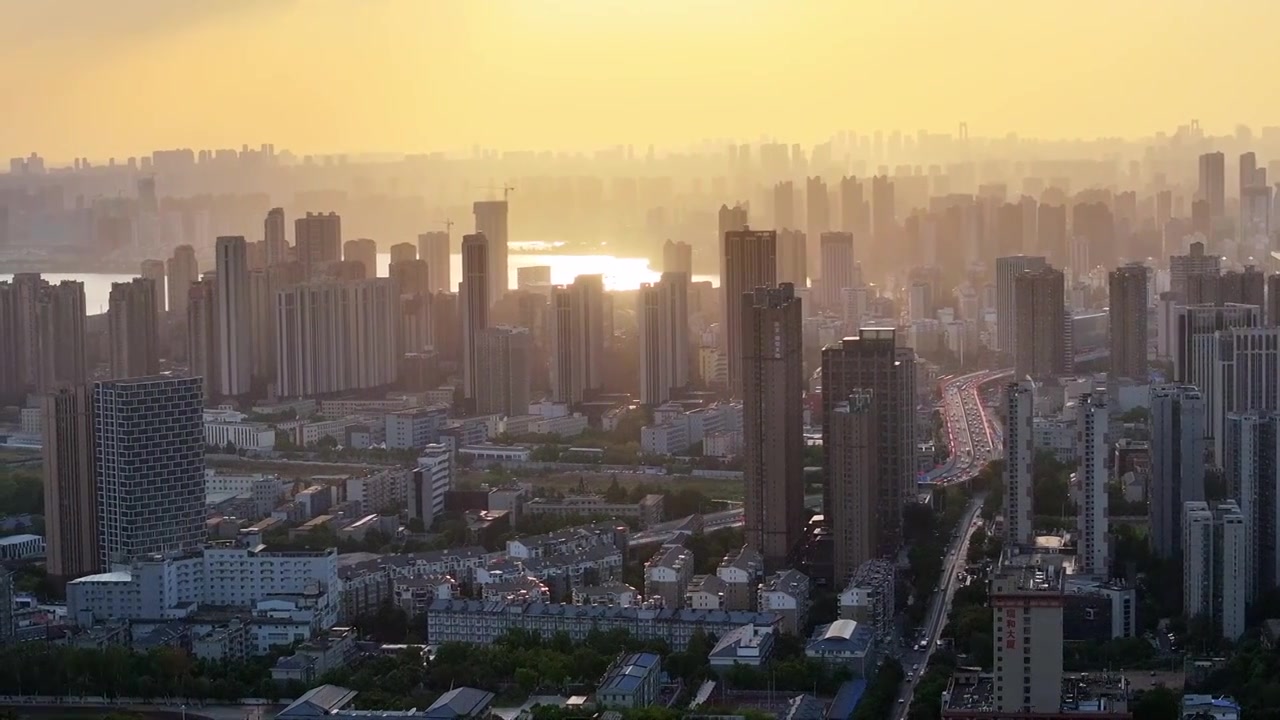 湖北 武汉 城市景观视频素材