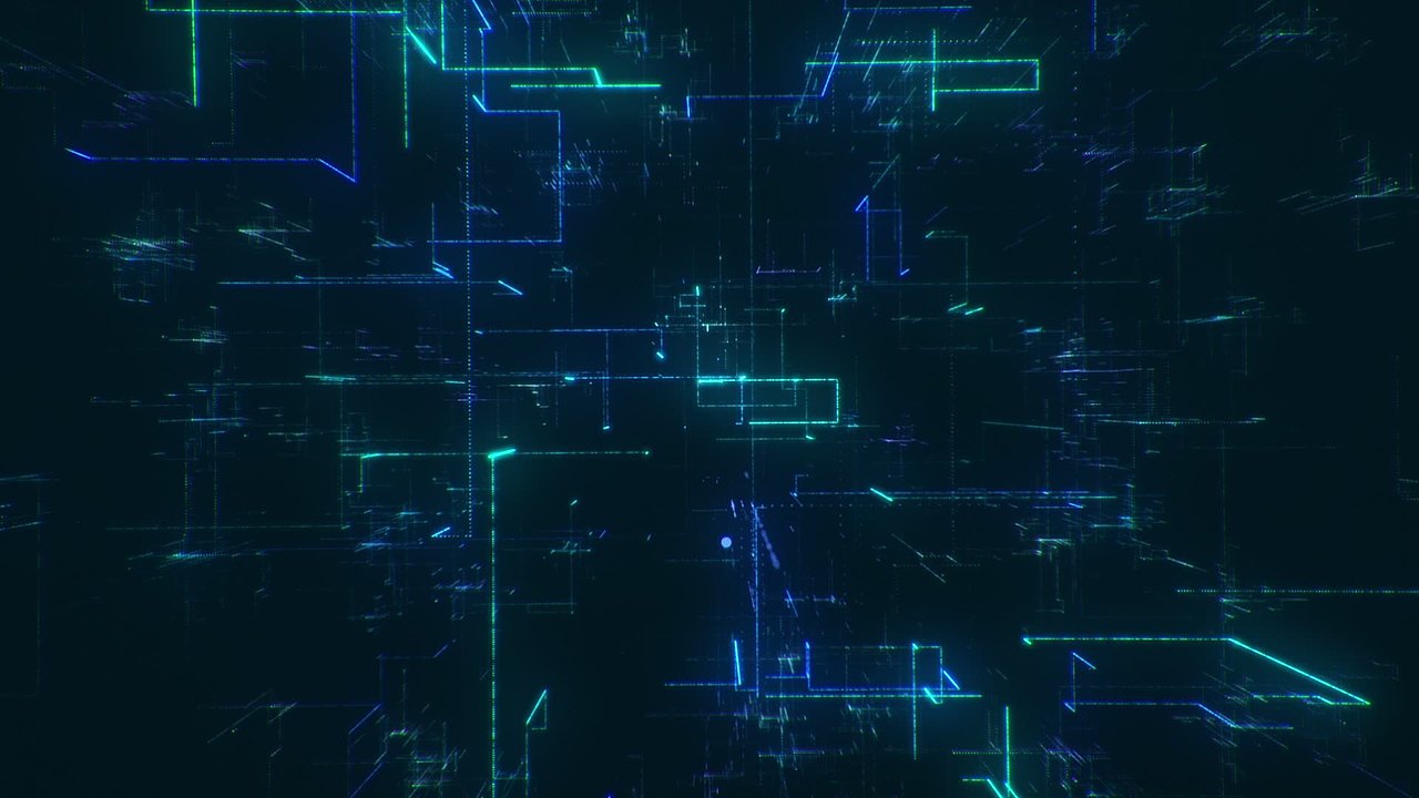数字网格 科技背景视频素材画面3