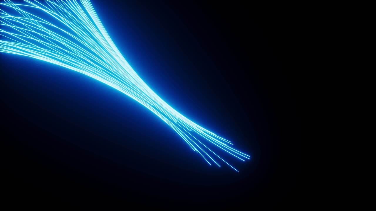 抽象霓虹线条科技背景动画视频素材画面2