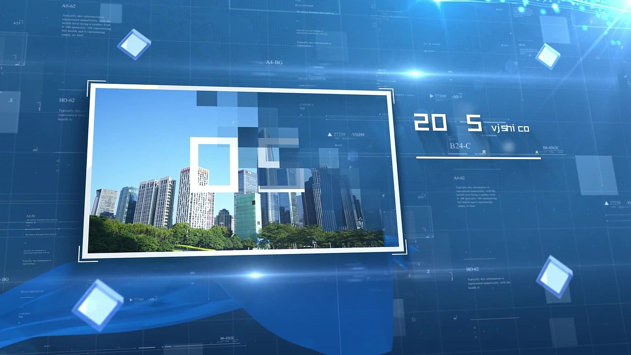 科技商务单图展示视频素材画面4