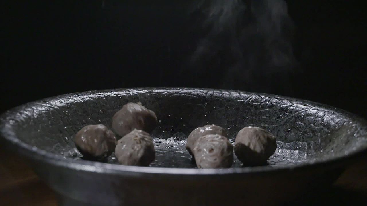火锅 潮汕火锅 牛肉丸 手打牛肉丸 牛肉视频素材画面1