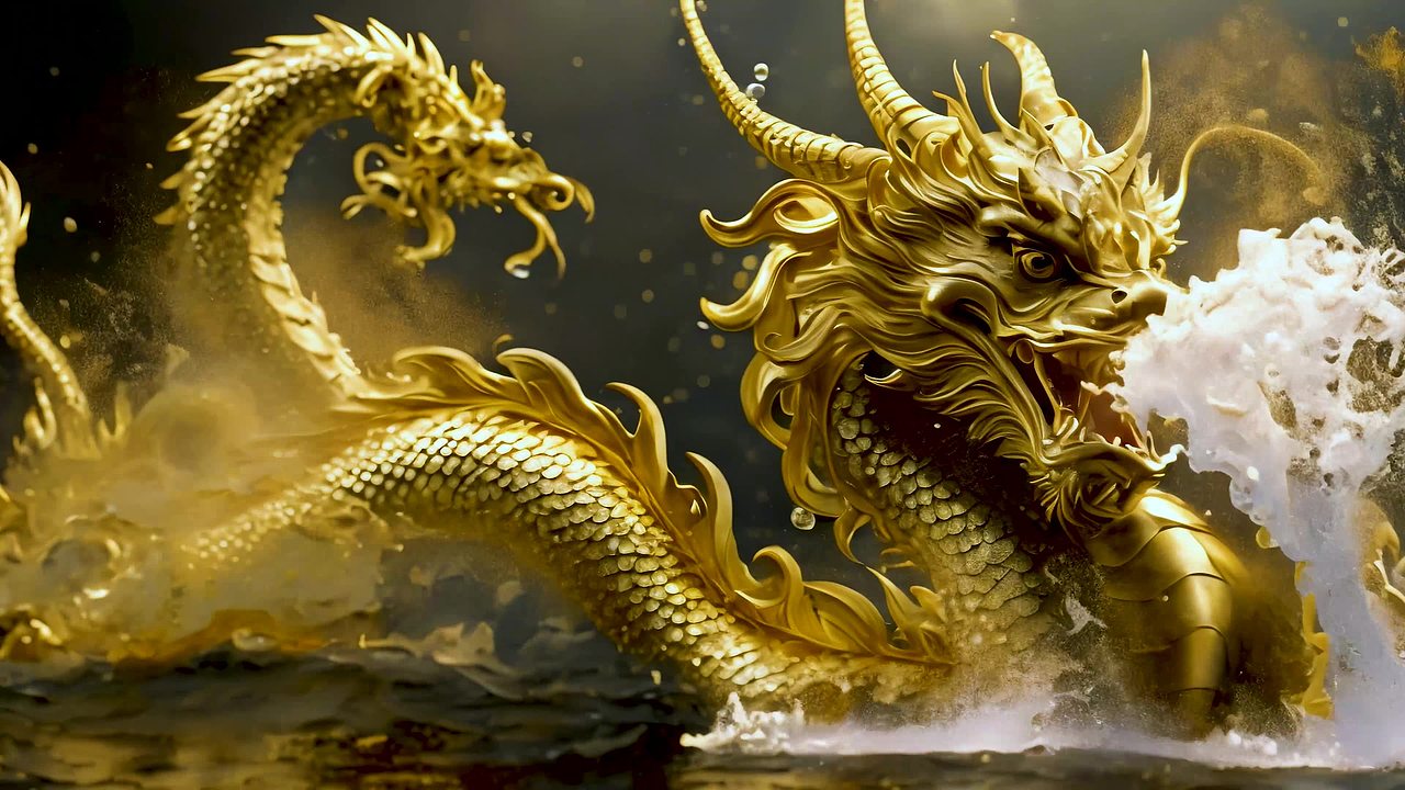 2024吉祥中国龙视频素材画面4