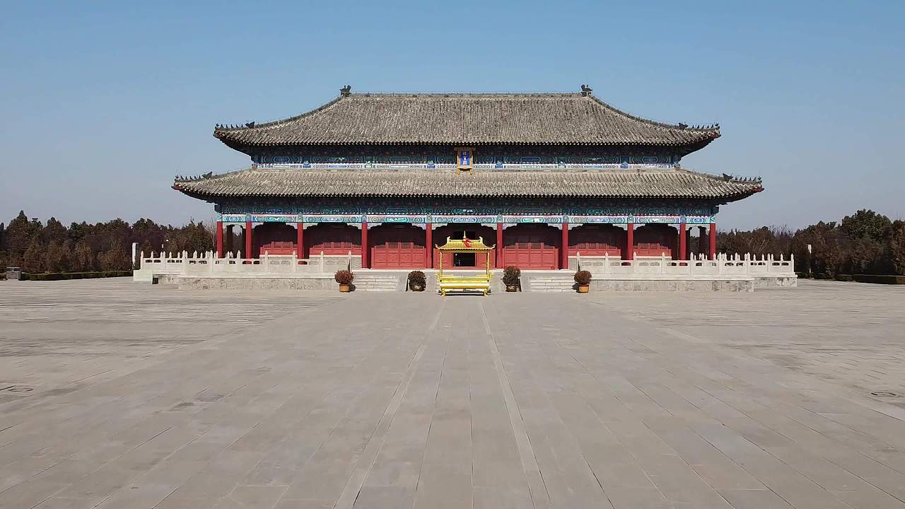 山东兰陵荀子文化园荀子墓视频素材画面4