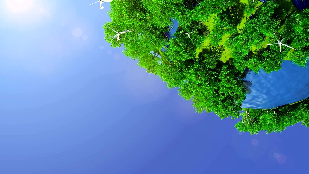 绿色能源地球视频素材画面4