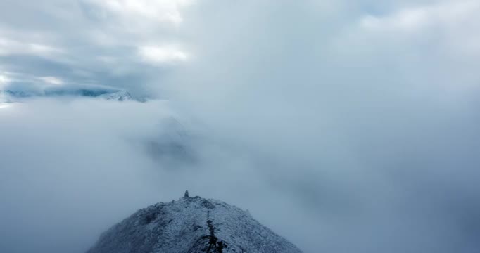 四川巴郎山延时风光视频素材