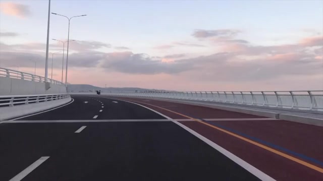 快速道路日落天际线视频素材画面2