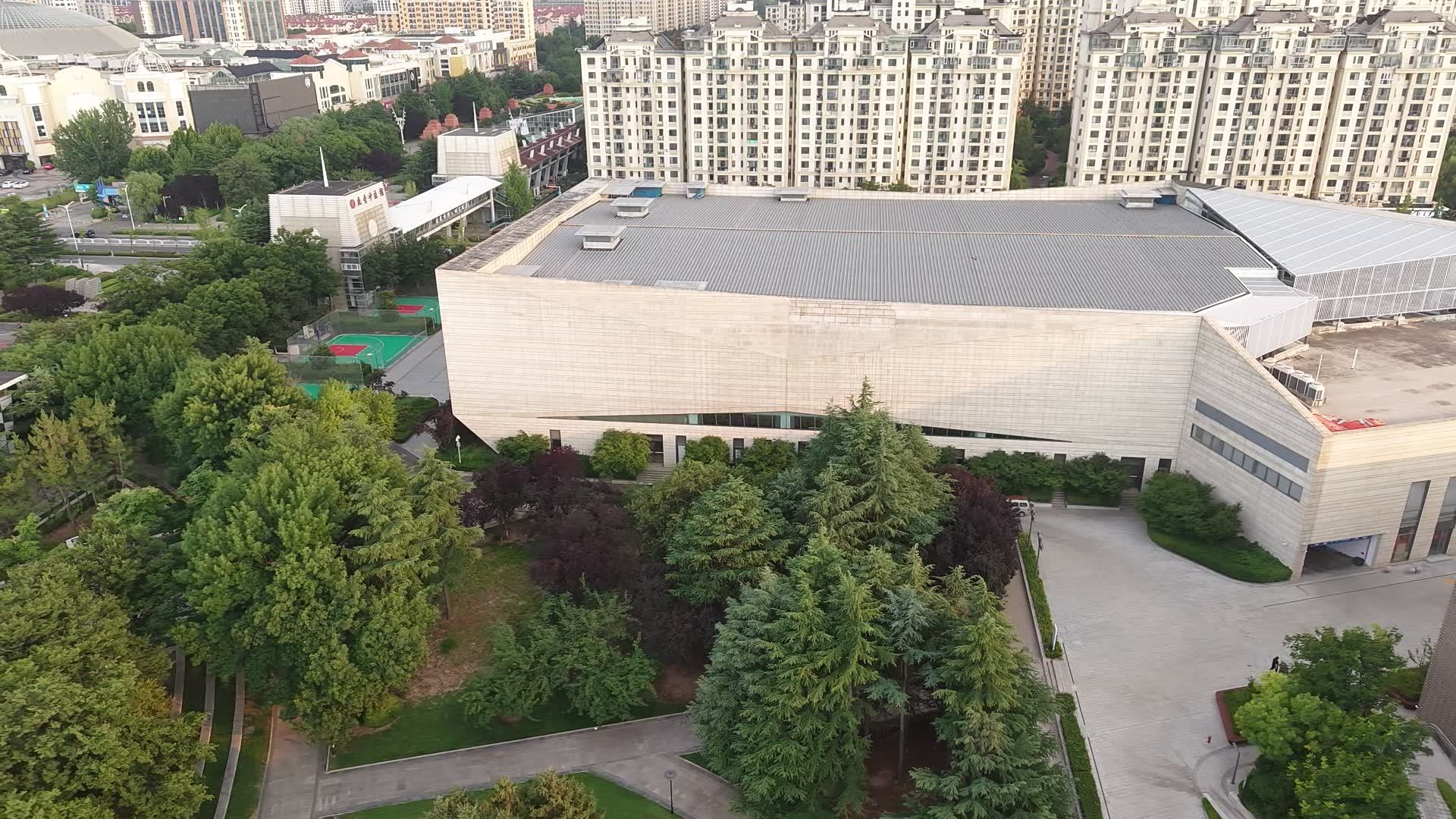 城市建筑群鸟瞰视频素材画面2