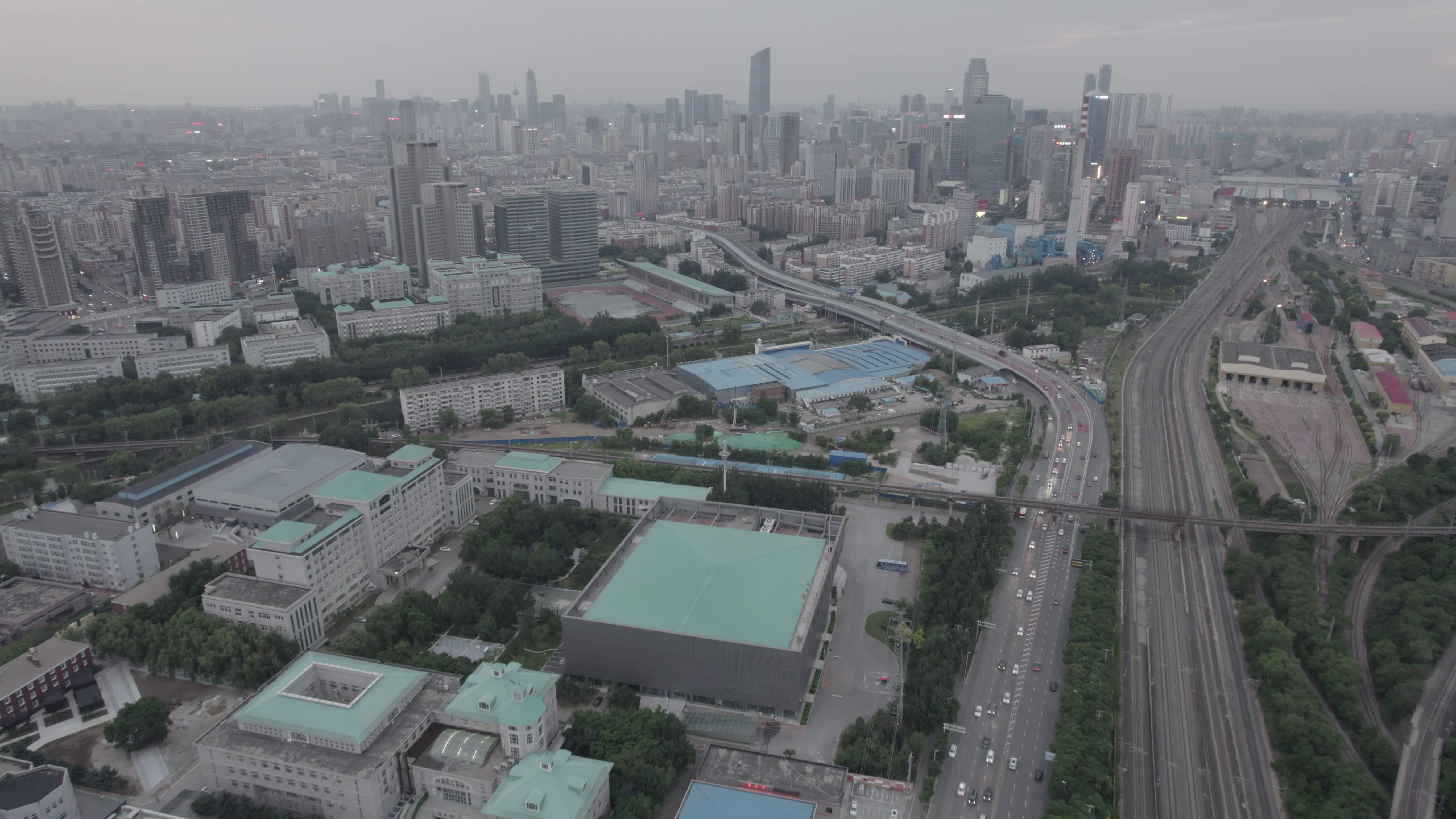 5.4K-沈阳城市大景空镜航拍-原素材视频素材画面1