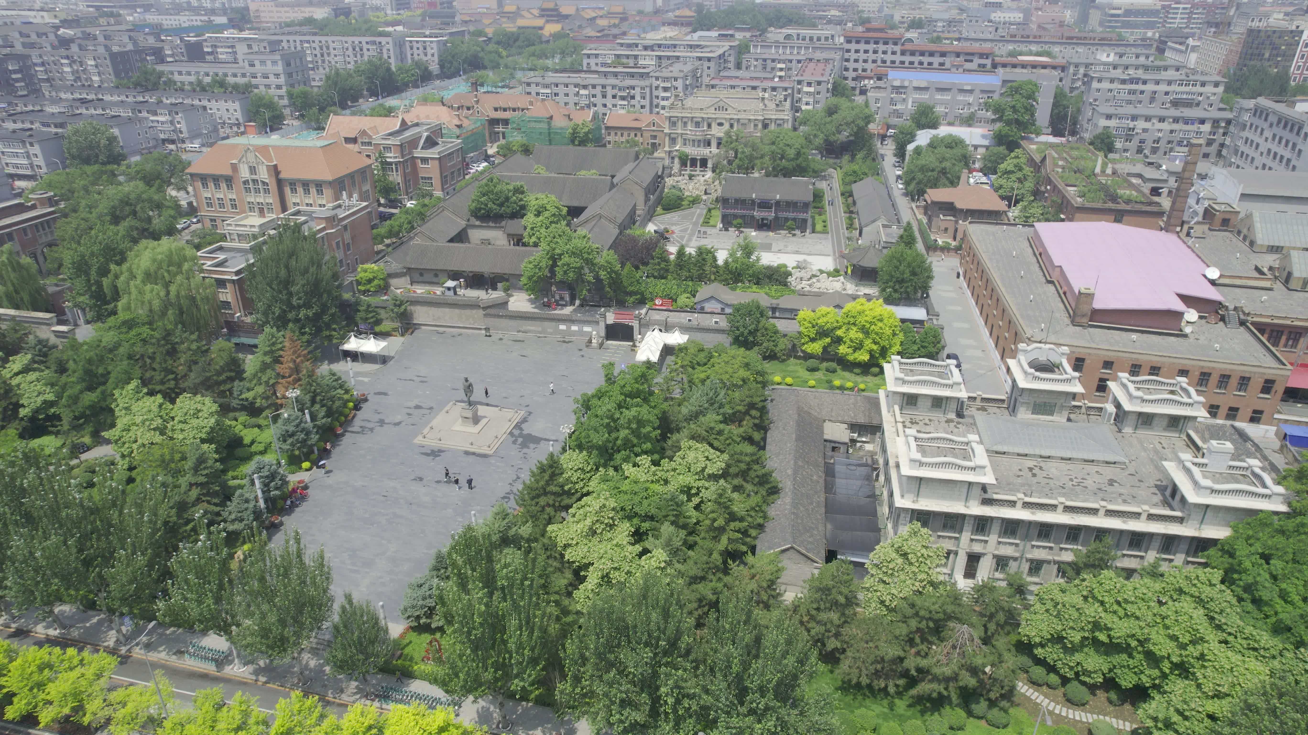 5.4K-航拍沈阳张氏帅府博物馆视频素材画面1