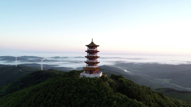 蜂蜜山晨光视频素材