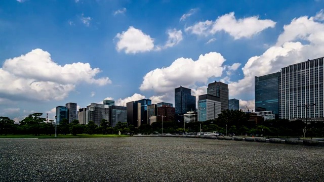 日本城市风光延时摄影视频素材