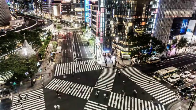 日本东京延时摄影视频素材