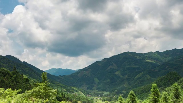 崇山峻岭 的风云变幻视频素材