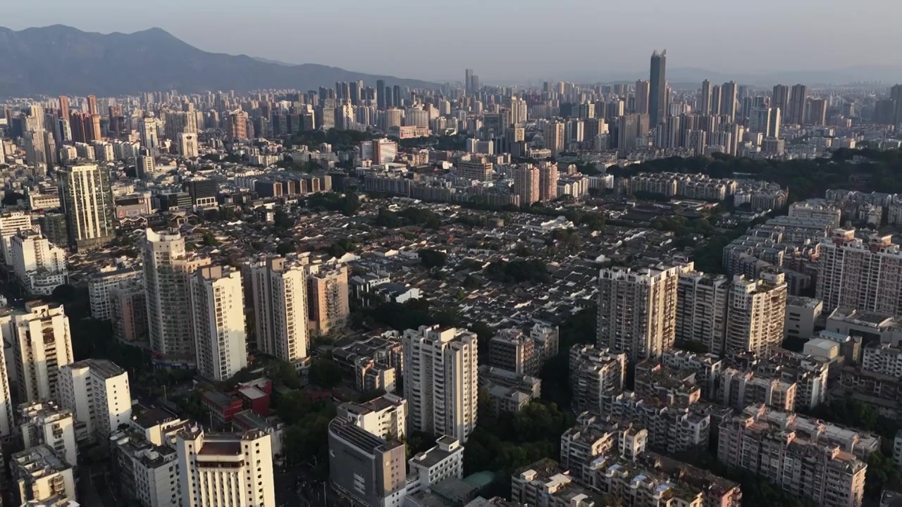 浙江温州城市航拍视频素材画面3