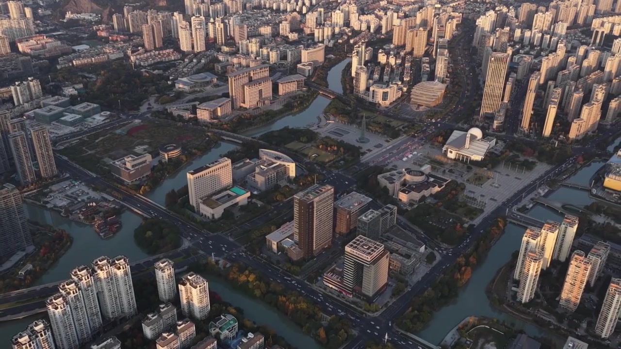 浙江温州城市航拍视频素材画面4