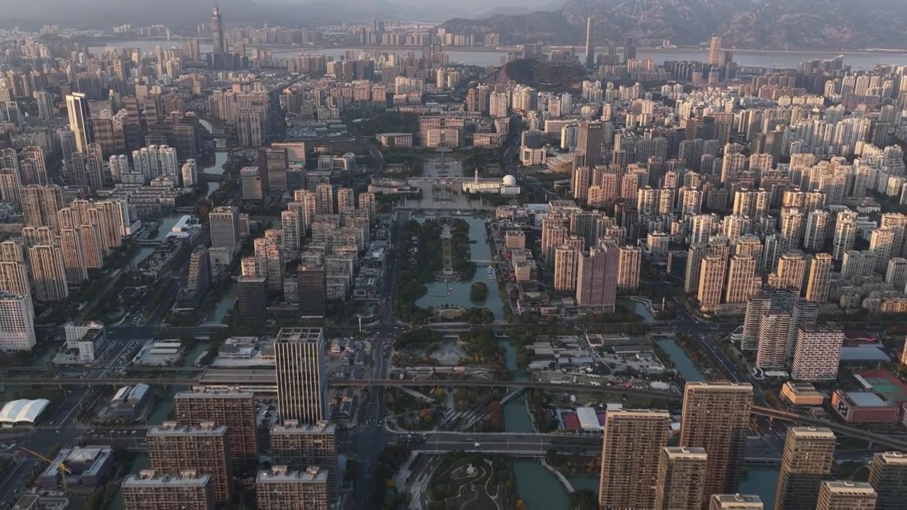 浙江温州城市航拍视频素材画面4