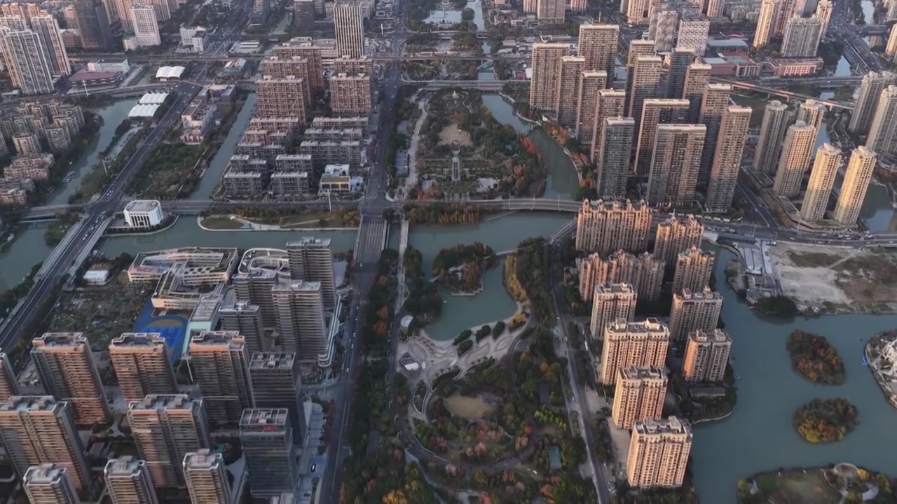 浙江温州城市航拍视频素材画面3