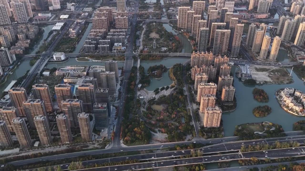 浙江温州城市航拍视频素材画面4
