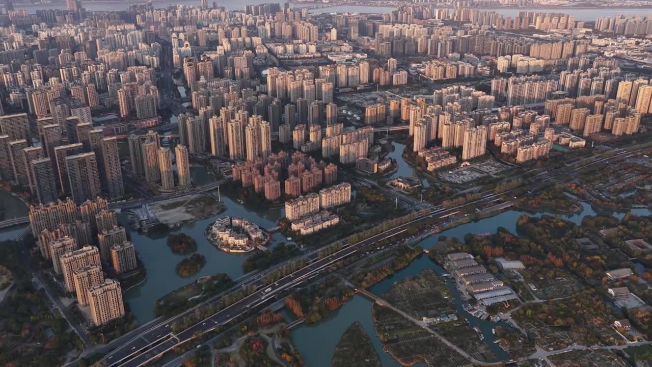 浙江温州城市航拍视频素材画面1