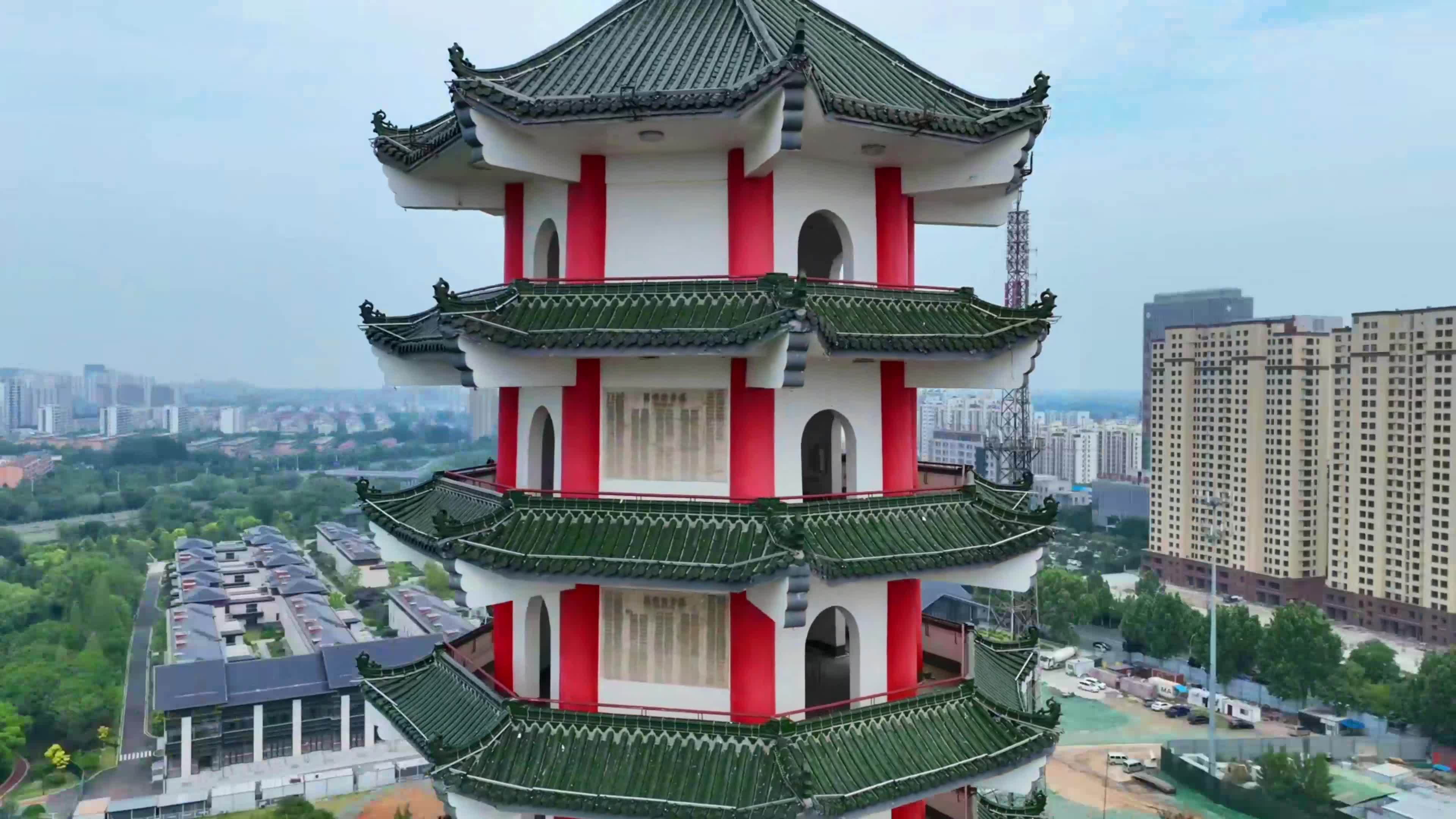 兰陵县塔山公园视频素材画面1