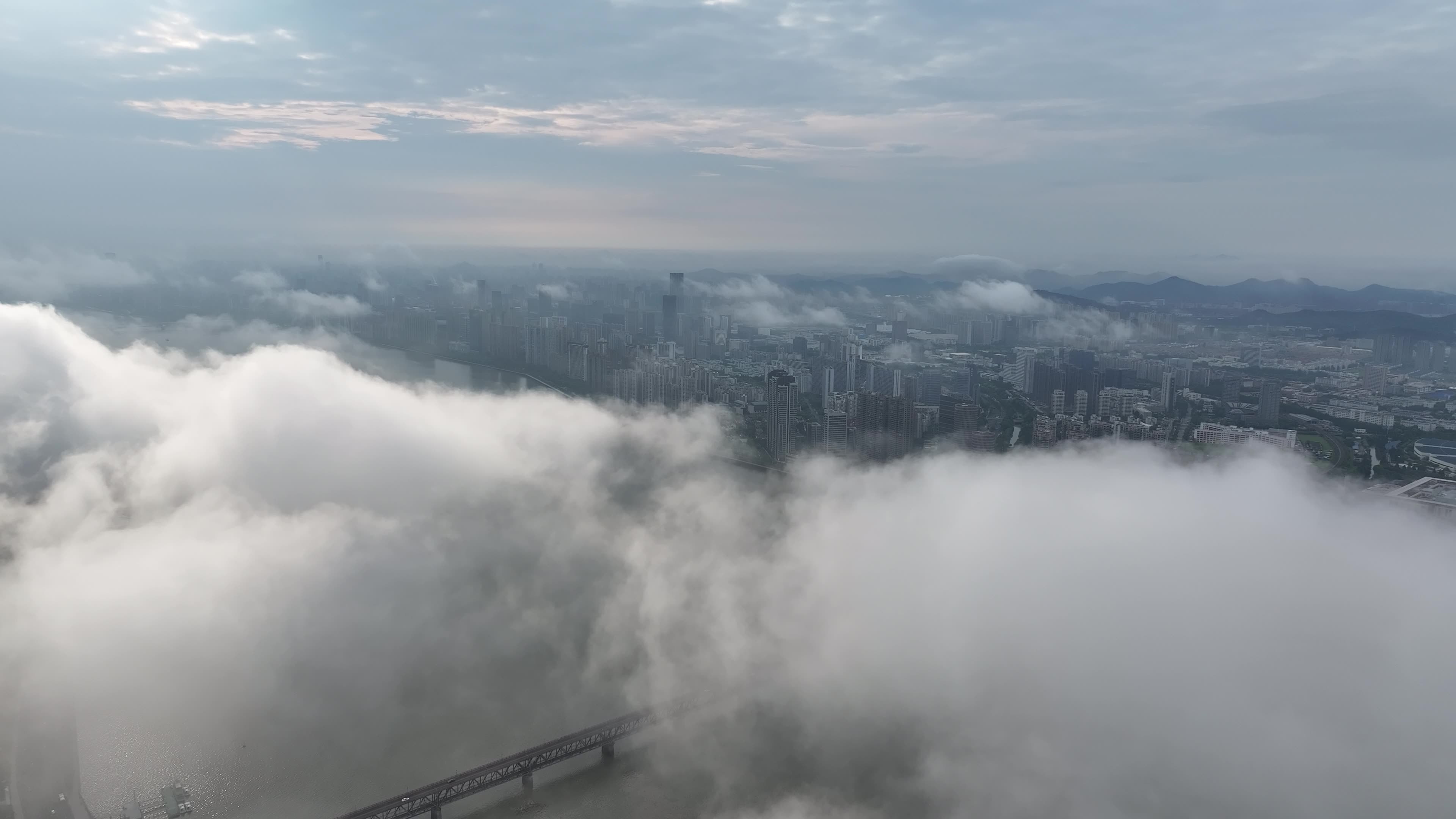浙江杭州西湖八卦田全景航拍4k视频素材画面1