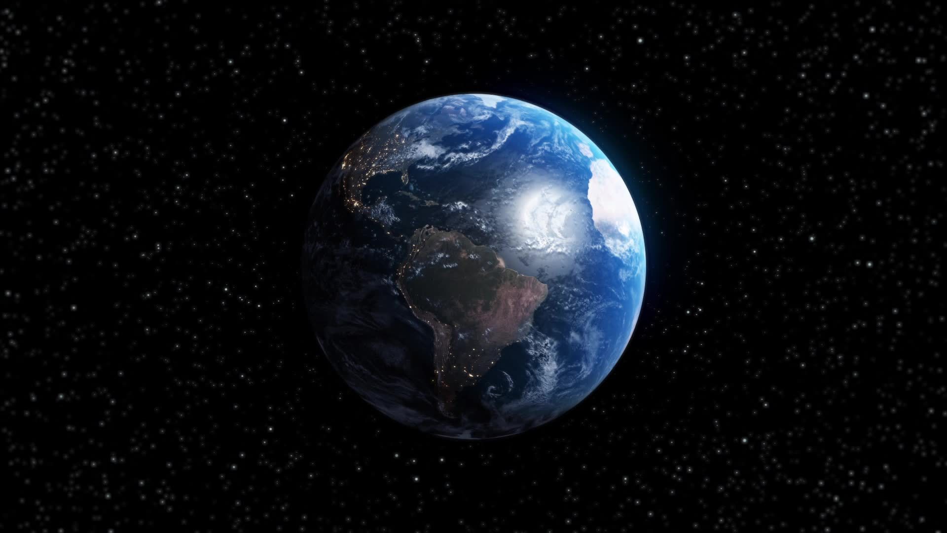宇宙地球旋转视频素材画面1