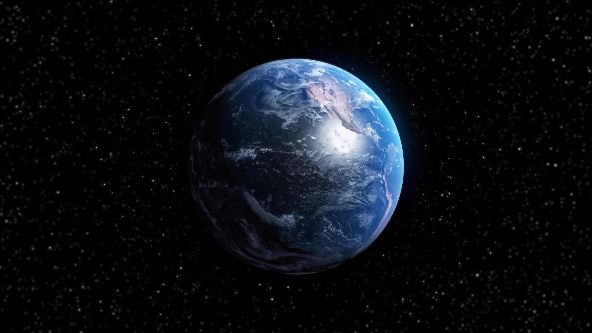 宇宙地球旋转视频素材画面4