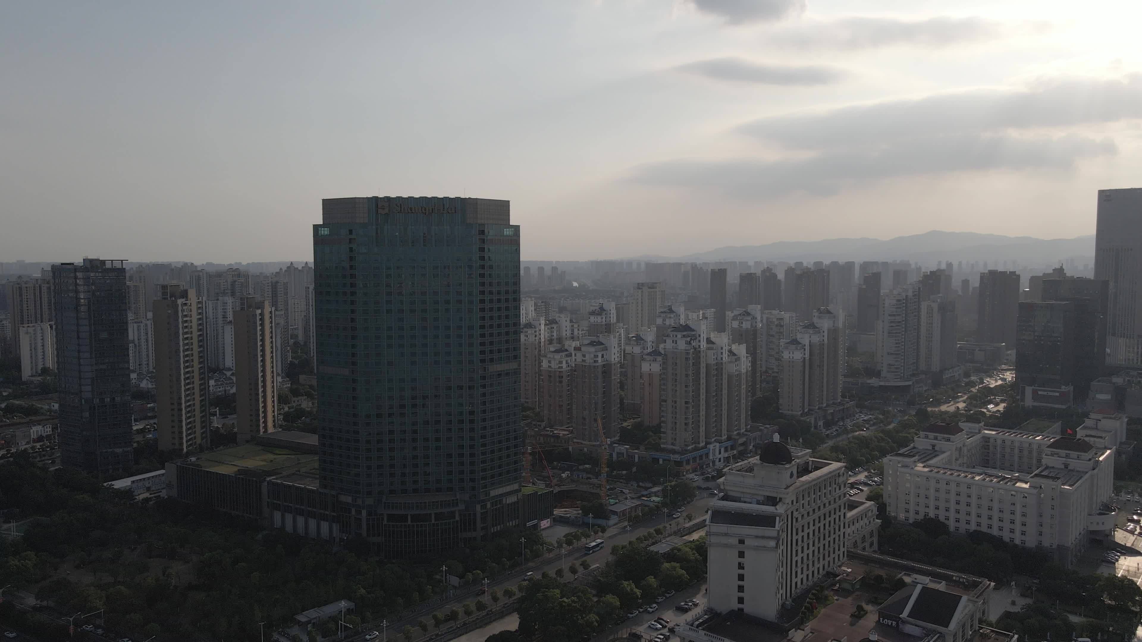 南昌航拍原素材未调色视频素材画面2