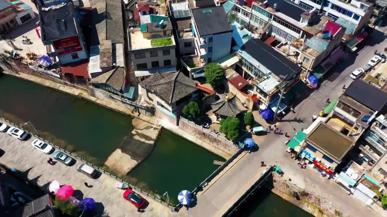 浙江天台，天台山风光，赤城街道济公故居，合集视频素材画面1