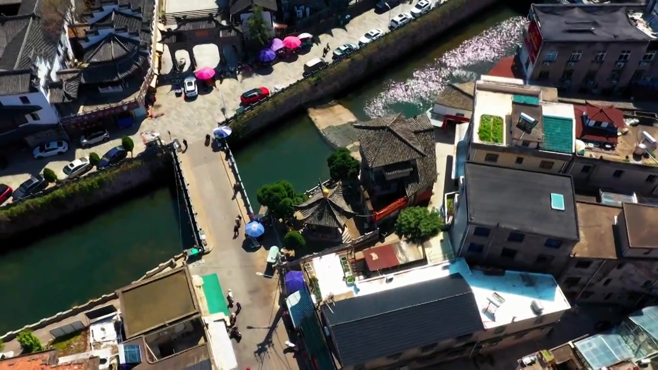 浙江天台，天台山风光，赤城街道济公故居，合集视频素材画面4