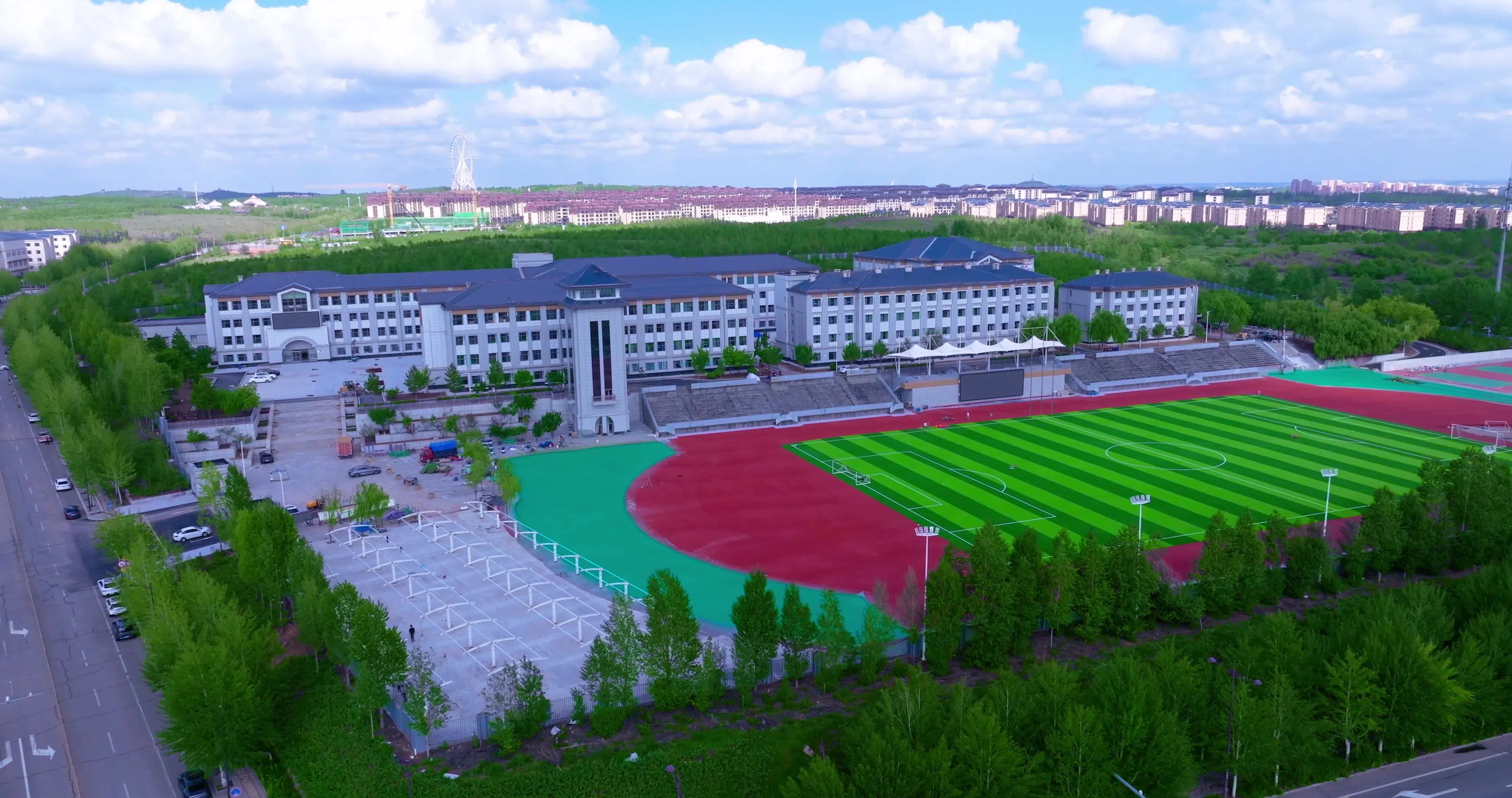 康巴什第一中学北校区视频素材画面1