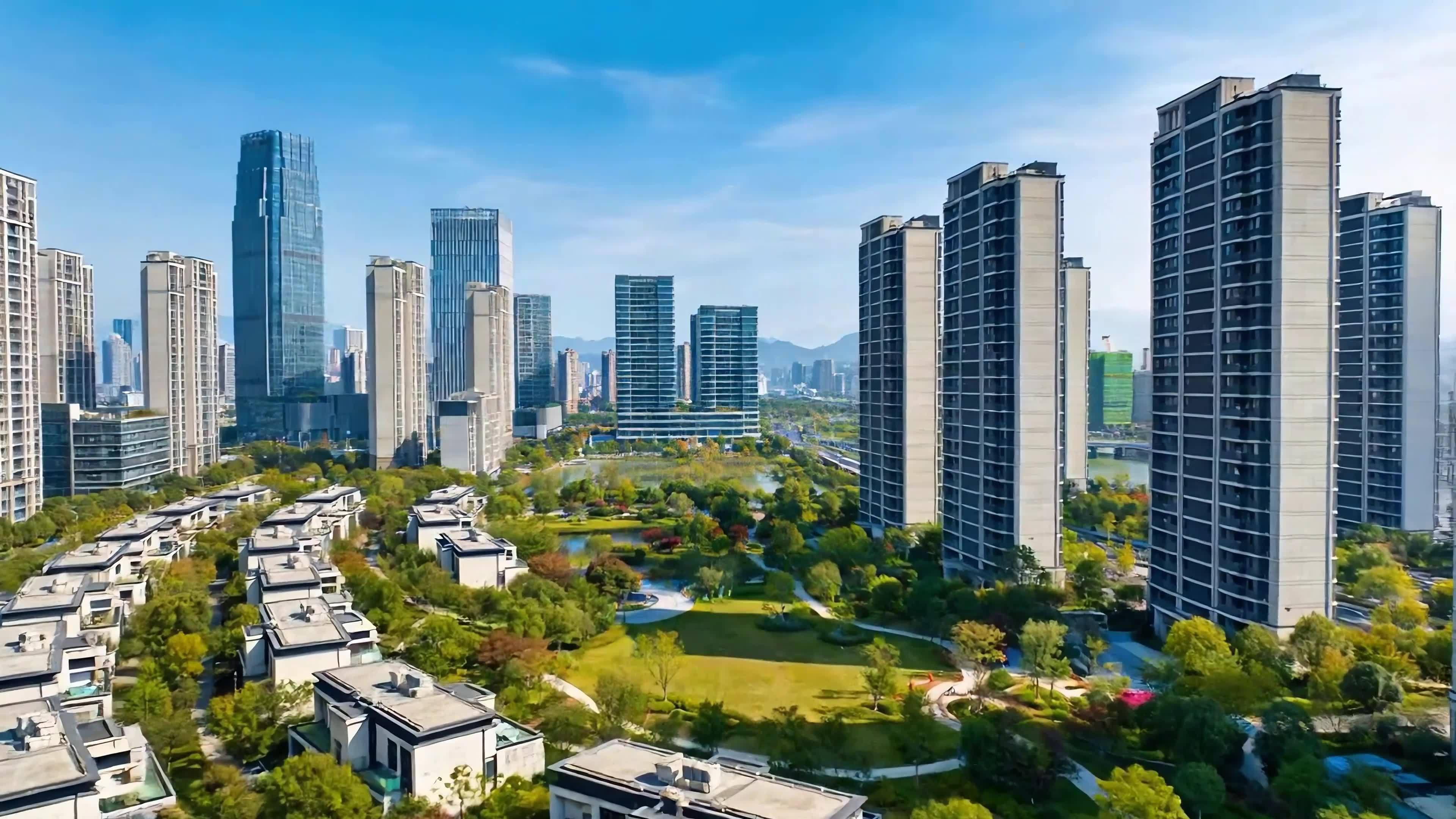 温州城市风光延时摄影视频素材画面1