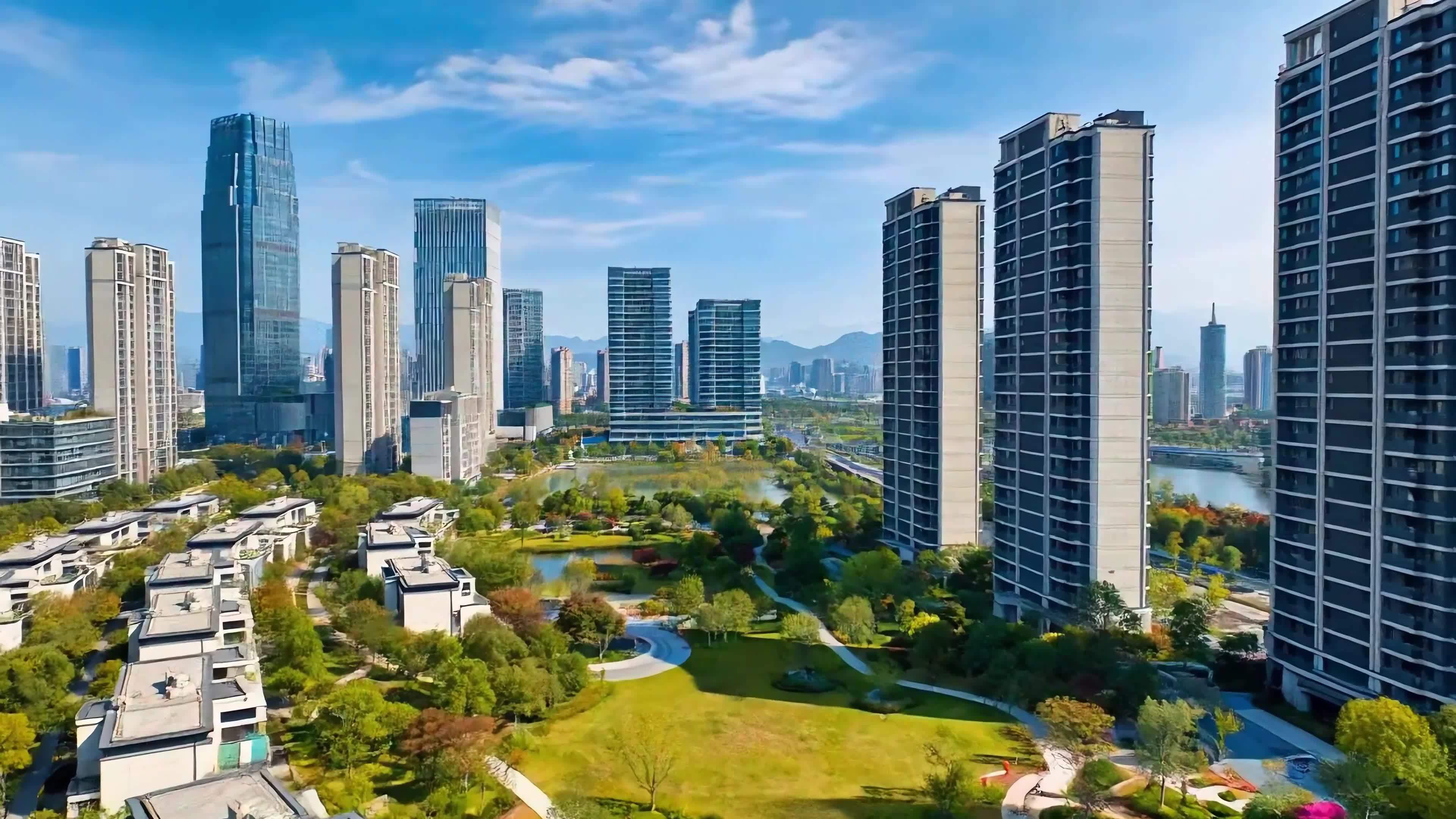 温州城市风光延时摄影视频素材画面2