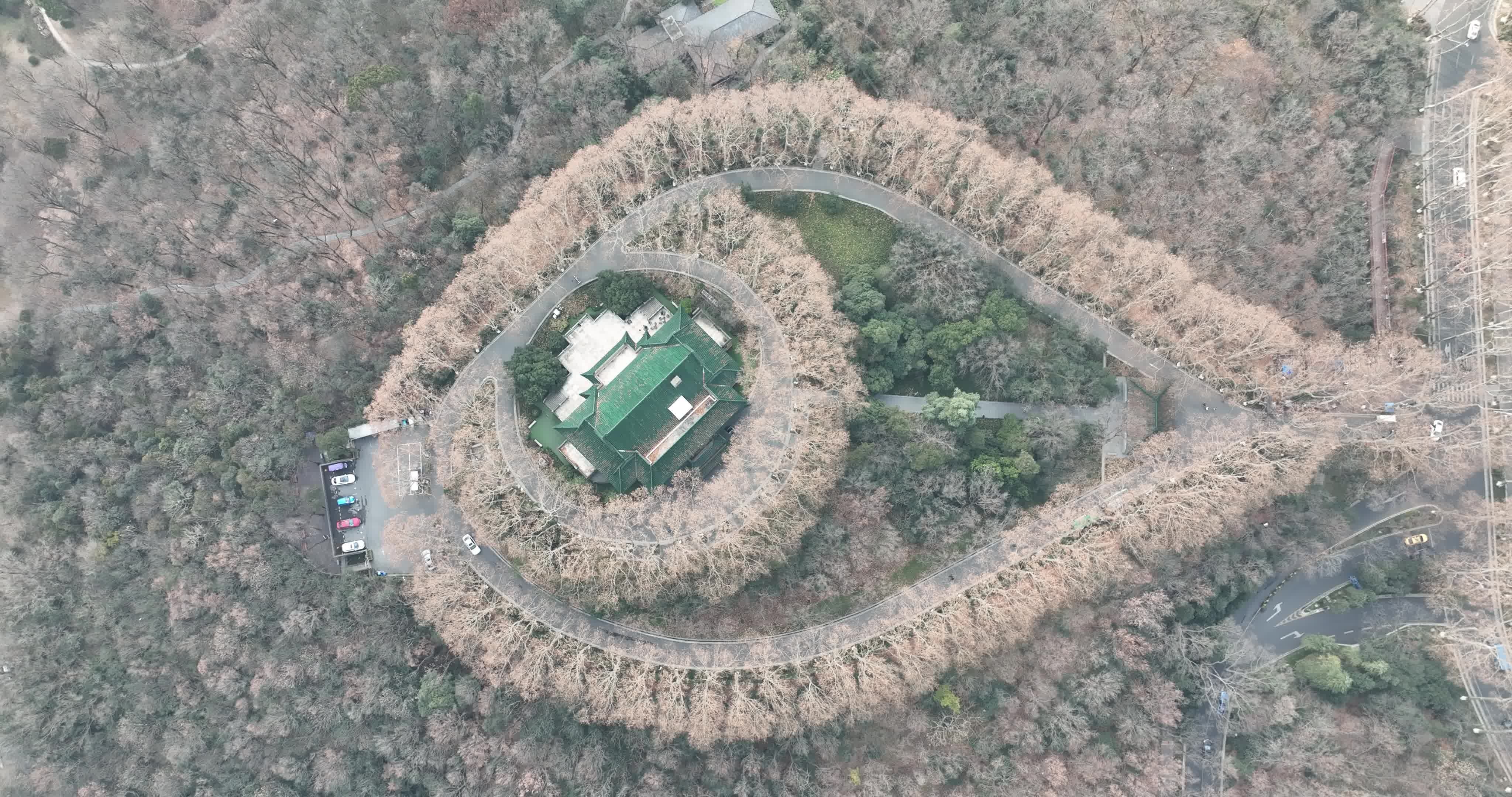 南京美龄宫航拍视频素材画面2
