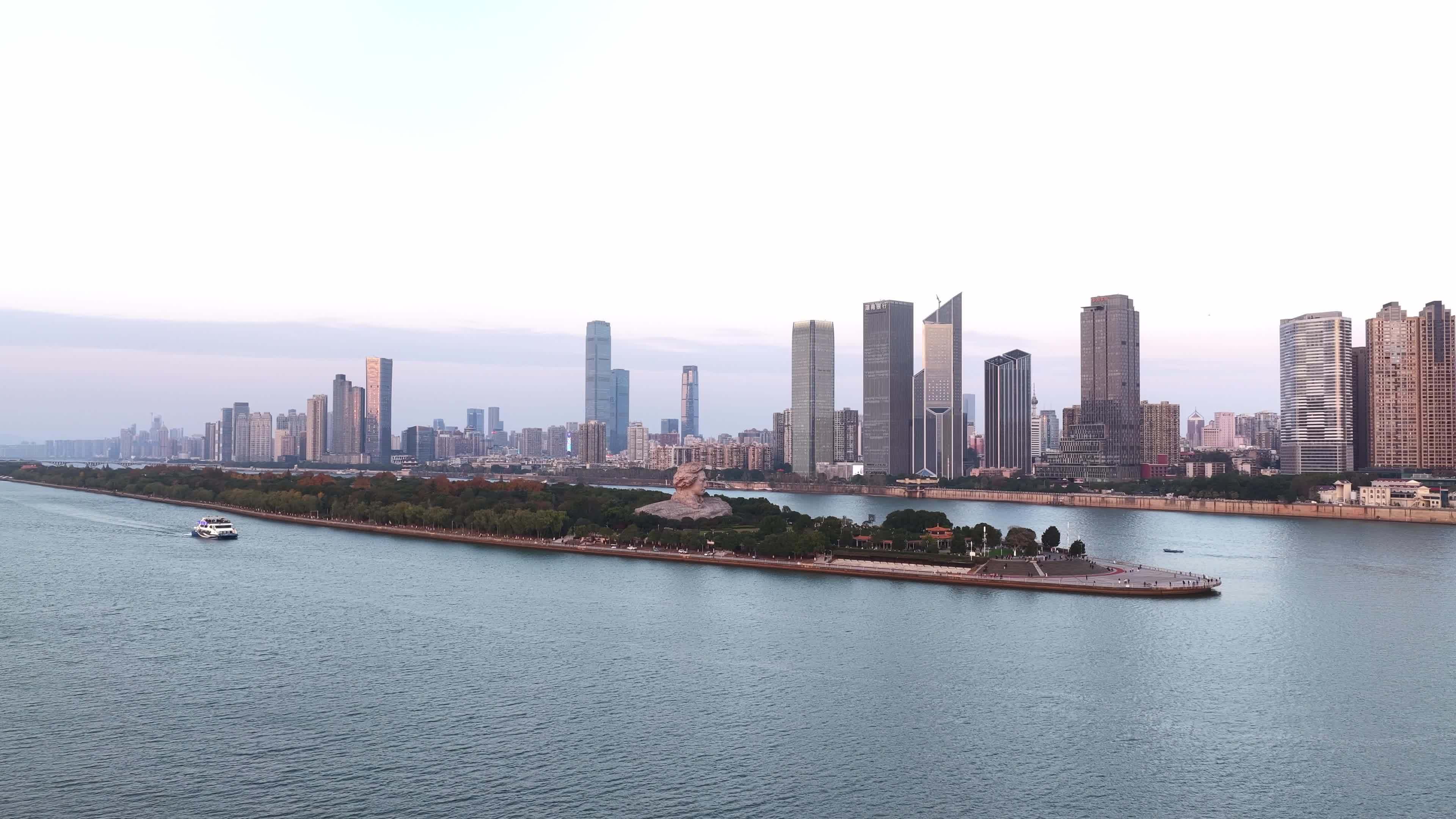 长沙城市风光航拍合集视频素材画面4