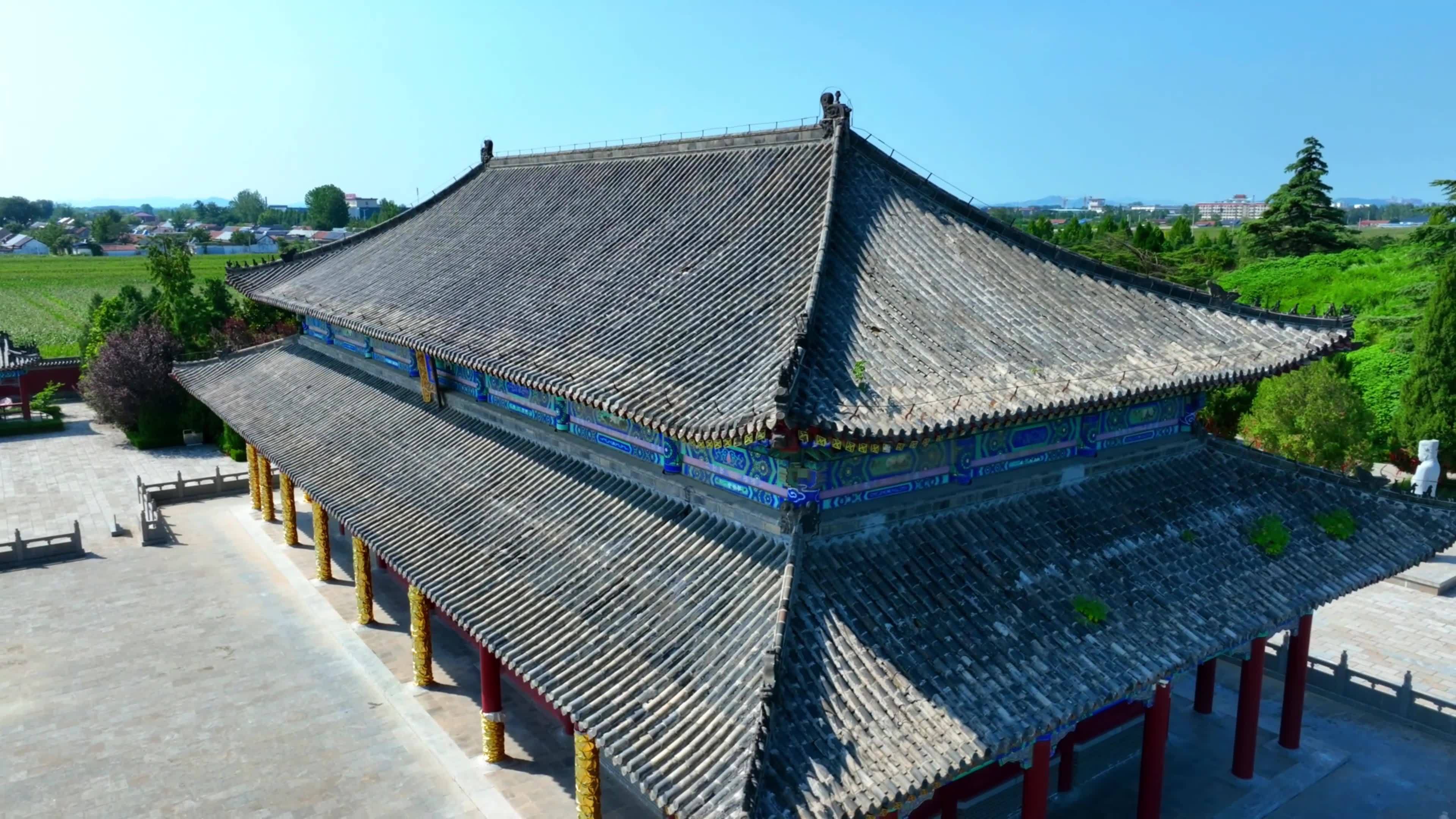荀子庙 荀子墓 儒家文化 兰陵荀子文化园视频素材画面1