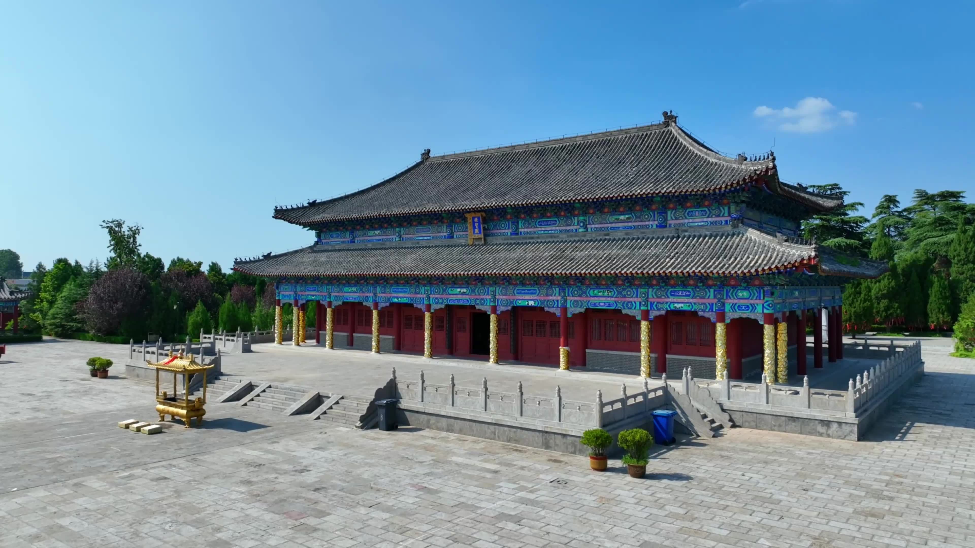 荀子庙 荀子墓 儒家文化 兰陵荀子文化园视频素材画面2